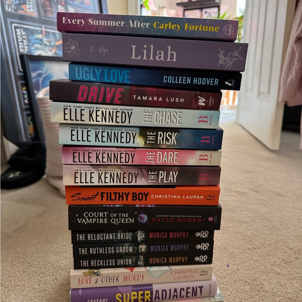 Stack of Popular Fiction Books